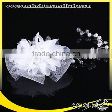 Funny Crystal Bridal Headband, Wedding Bridal Flower Headband photo-3