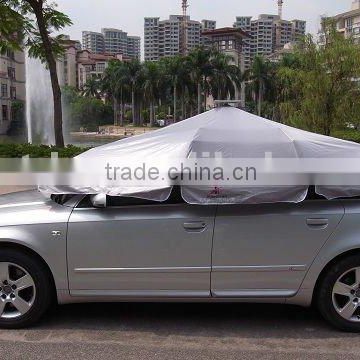 Solar car sunshade