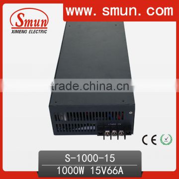 Professional Manufacturer 1000W LED Driver 15V 66A DC Output Power Supply                        
                                                Quality Choice