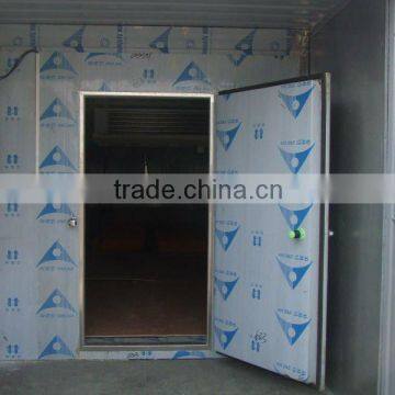 container assembling cooling units for truck cold room