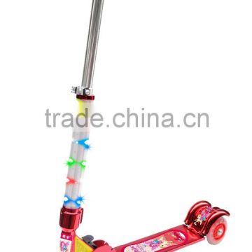 Outdoor fashion Flashing lighted tube blade kick scooter