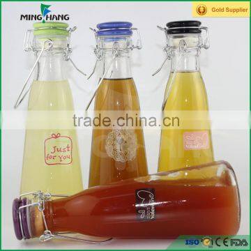 500ml high quality glass milk bottle ,customize juice glass bottle
