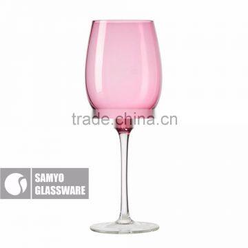 SAMYO handcrafted hot sale fashion home usage souvenir wine glass with color