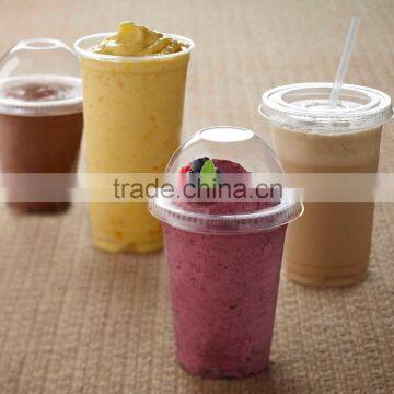 24oz Clear PET Disposable Plastic Fruit Juices For Ice Cream Cups Factory photo-2
