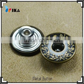 Eco-friendly jeans button with customized logo plating technics