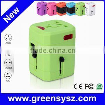 GR-W13 corporate gift world travel plug adapter multi socket with UK US EU AU