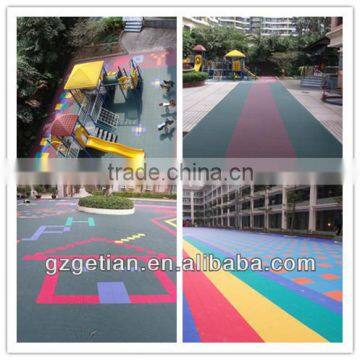 Synthetic outdoor children playground flooring/ rubber carpets for children.