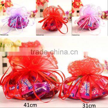 3 Sizes 100pcs Round Organza Gift Bag Small Drawstring Organza Bag Mini Wedding Favor