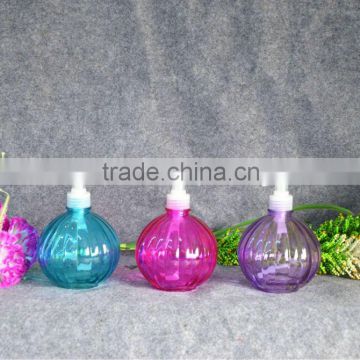 pumpkin shaped glass lotion bottle