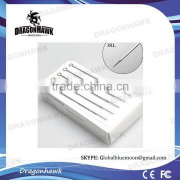 316L Surgical Stainless Steel Disposable Tattoo Needles Round Liner 3RL