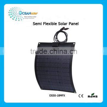 Ocean solar 50W semi flexible solar panel for boat