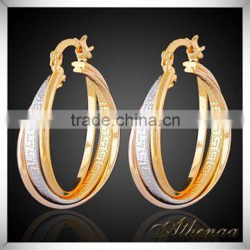 Wholesale Jewelry Manufacturer Copper Round Earring Designs for Women