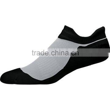 men durable white with black bottom socks