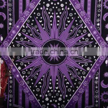 Purple Star Cotton Wall Hanging Tapestry Bedding Bedspread Indian Tapestry Bohemian Tapestry Hippie Wall Tapestry Wholesaler photo-2