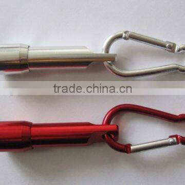 Aluminum led carabiner torch for promotion