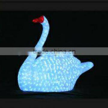 White swan christmas decoration led light