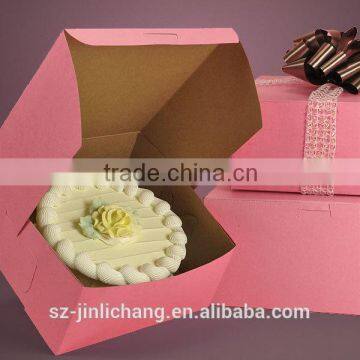 Kraft paper cake packaging box, paper cake box,paper food box