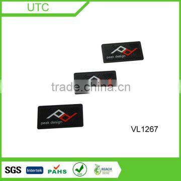 Custom logo rubber hose labels for clothing