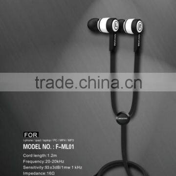 stereo hand-free earphone with MIC and volume control