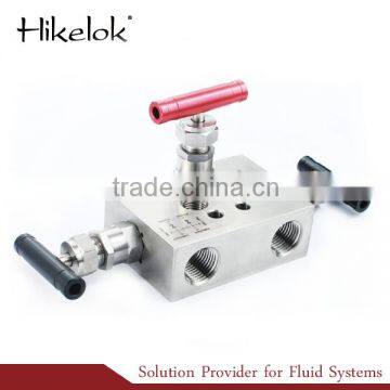 3-way Manifold for Pressure Transmitter Swagelok Type Instrument Valve Manifolds