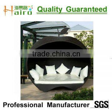 Black color rattan wicker furniture used outdoor furniture