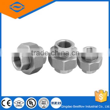 stainless steel threaded forged union