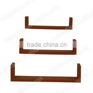 U shape decorative wall shelf