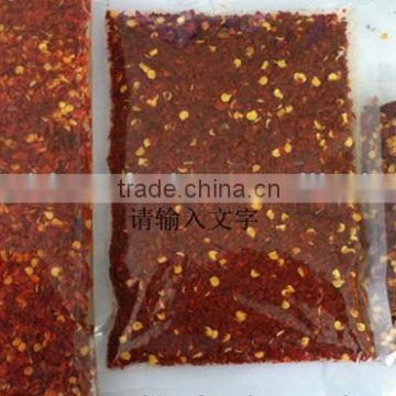 hot red dehydrated chilli crushed steam sterilization