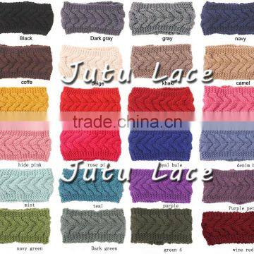 Knit Headband Knit Beanie Turban Cute Turban Headband Ear Warmer Winter Hairband photo-3