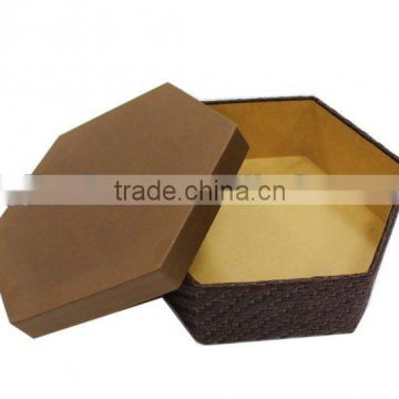 hexagonal cardboard box