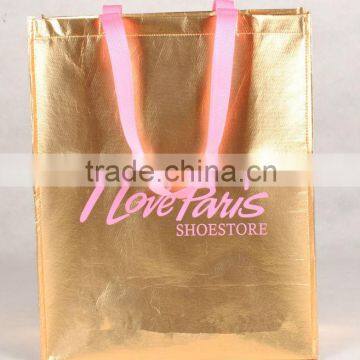 Shiny Laminated Non-Woven Tropic Shopper Tote Bag photo-2