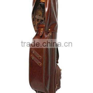 genuine leather golf bag golf stand bag