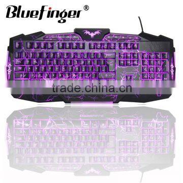 Popular USB Wired Backlit Keyboard With Cool Crack Parttern photo-5