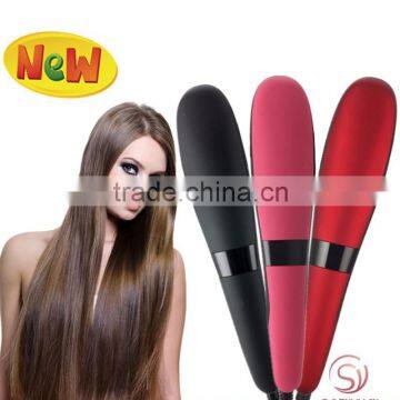 Magic Beauty Star Hair Straightener Brush with LCD Display Different Colors Available