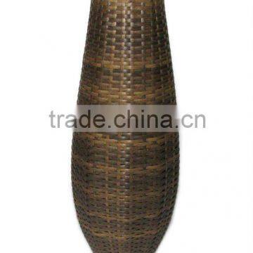 Graceful Decorative Plastic Rattan Vase