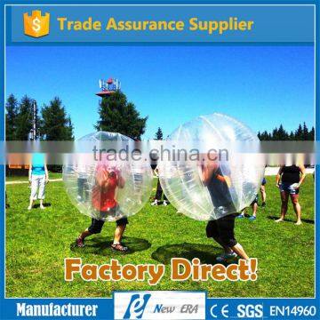 Manufacturer Direct PVC/TPU Inflatable Bumper Ball/ Body Zorbing Bubble Ball