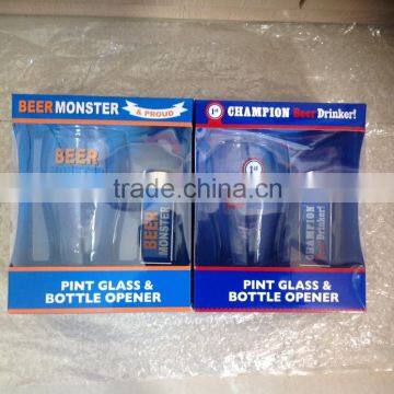 Pint Glass and Bottle Opener Set photo-6