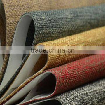 hot sale 100% polyester faux linen fabric for sofa and cushion