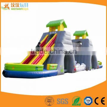 Children play inflatable playground inflatable slip and slide