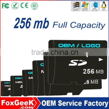 Cheap 256mb micro capacity SD card, Taiwan Original Quality SD Card with TF Slot Adapter from 1M,64,128,256 G GB Wholesale Price