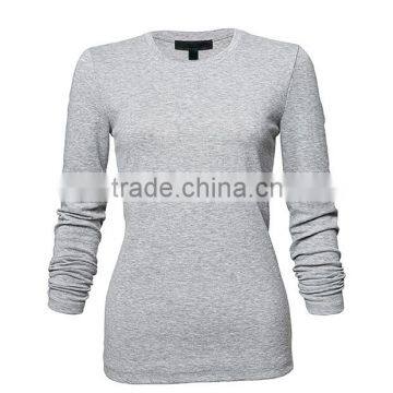 2016 Latest Design Woman Long Sleeve t-shirt Wholesale Cheap Price