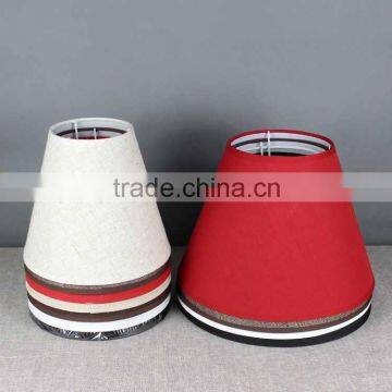 modern design more color choice barrel lamp shade with linen material for chandelier light or table lamp