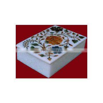 Decorative Inlaid Marble Boxes