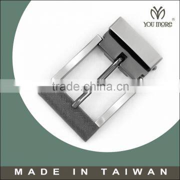 Taiwan factory price logo stainless steel gold pin 50mm metal belt buckle