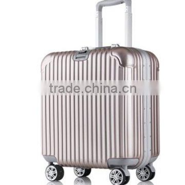 Spinner wheel aluminum material suitcase for business with factory price