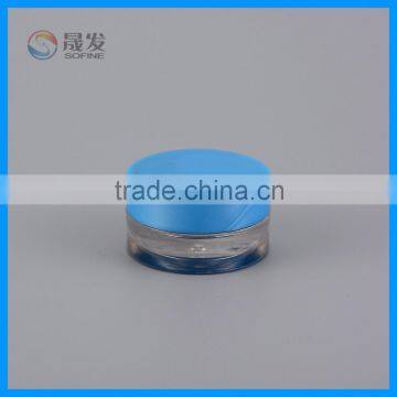 Clear Small Cosmetic Jar With Plastic Screw Cap photo-3
