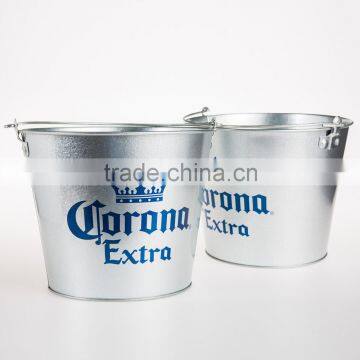 Classic promotional tin ice bucket for bar