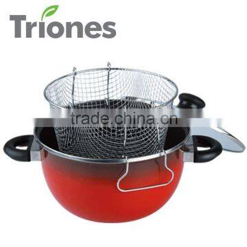 Carbon Steel Non-stick Enamel Deep Fryer(TR-EDF24)