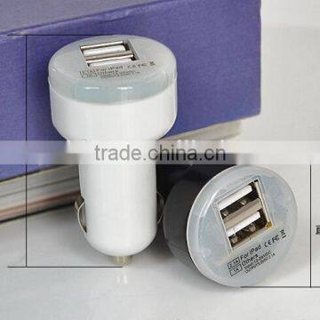 Dual USB Car Charger for Apple iPhone/Ipad and Android Devices (High Output)