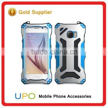 [UPO]Fashion Luxury Aluminium Metal Frame Bumper Back Cover Case For Samsung Galaxy S6 edge